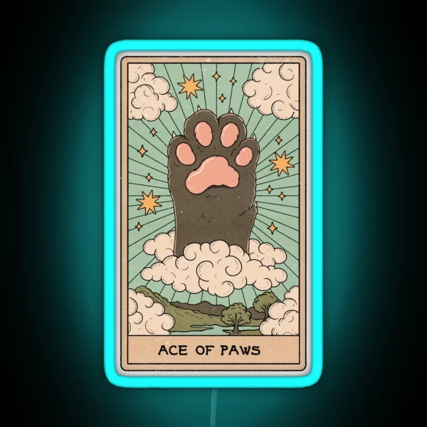 Ace Of Paws RGB Neon Sign