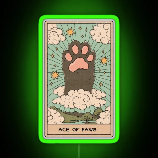 Ace Of Paws RGB Neon Sign