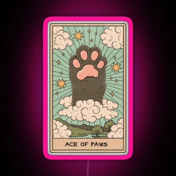 Ace Of Paws RGB Neon Sign