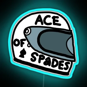 Ace Of Spades Helmet RGB Neon Sign