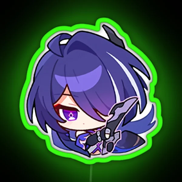 Acheron Honkai Star Rail Led Battle Ready RGB Neon Sign