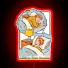Illuminate your path to success with motivational dream achievement neon glow
