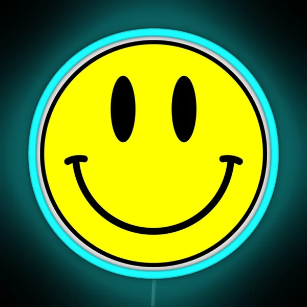 Acid House Smile Face RGB Neon Sign