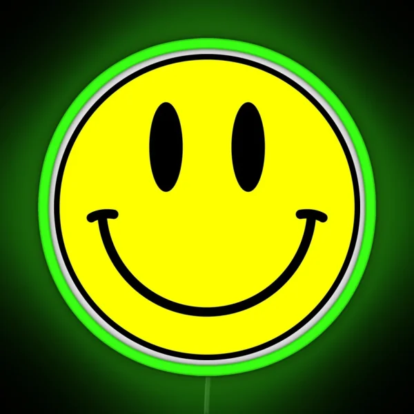 Acid House Smile Face RGB Neon Sign