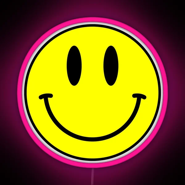 Acid House Smile Face RGB Neon Sign