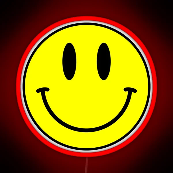 Acid House Smile Face RGB Neon Sign