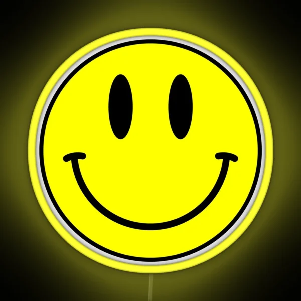 Acid House Smile Face RGB Neon Sign