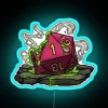 Acid Pit Natural 1 Tabletop RPG Gaming Dice RGB Neon Sign - Image 3