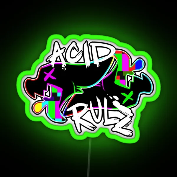 ACID RULZ RGB Neon Sign