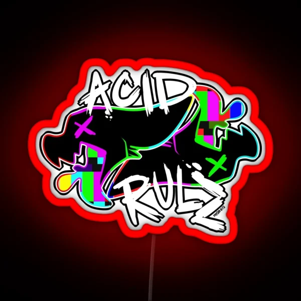 ACID RULZ RGB Neon Sign
