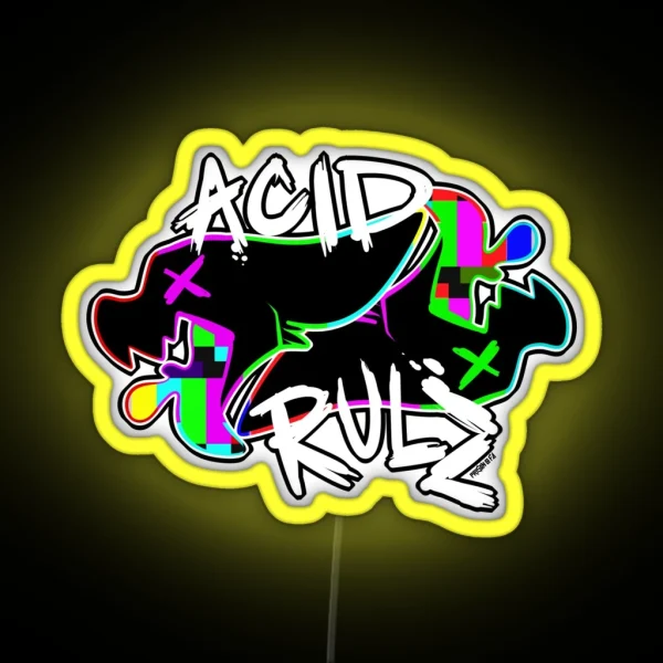 ACID RULZ RGB Neon Sign