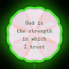 Stunning RGB Neon Sign Featuring Spiritual Guidance and Inner Strength Motif