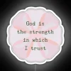 Inspirational Reminder of Divine Inner Strength through Vibrant Neon Light