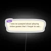 Neon Sign featuring colorful dialogue from Animal Crossing New Horizons