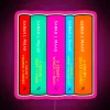 ACOTAR themed book stack LED neon display wall decoration sign