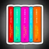 Neon ACOTAR book stack wall art led for fandom decor enthusiasts