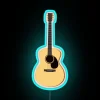 Electric Guitar Shaped Neon Wall Decor with Color Changing RGB Lighting
