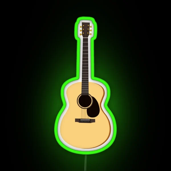 Acoustic Guitar RGB Neon Sign