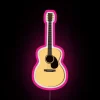 Electric Harmony in Every Room with Vibrant Acoustic Guitar Sign