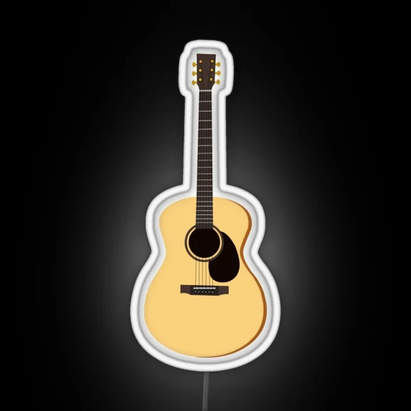 Acoustic Guitar RGB Neon Sign