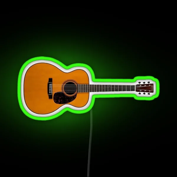 Acoustic Guitar RGB Neon Sign