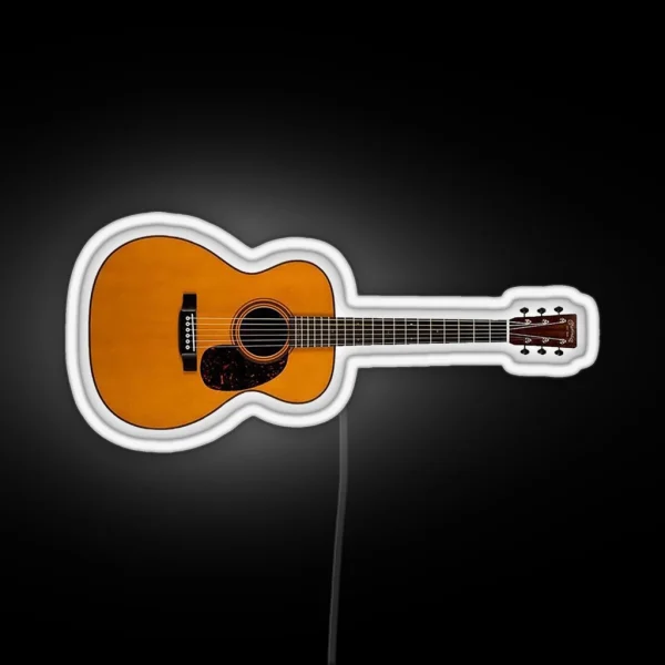 Acoustic Guitar RGB Neon Sign