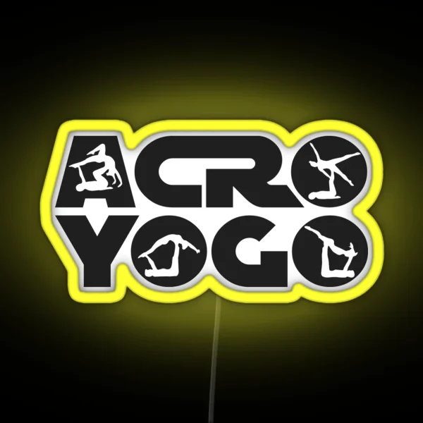 Acro Yoga RGB Neon Sign