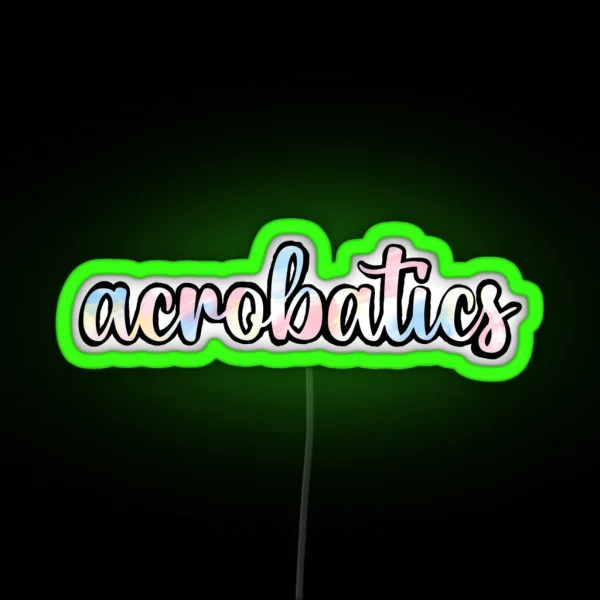 Acrobatics RGB Neon Sign