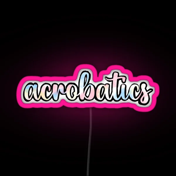Acrobatics RGB Neon Sign