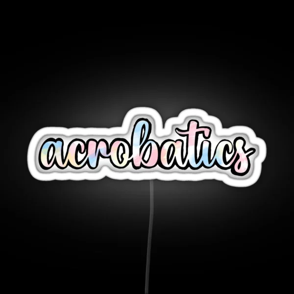 Acrobatics RGB Neon Sign
