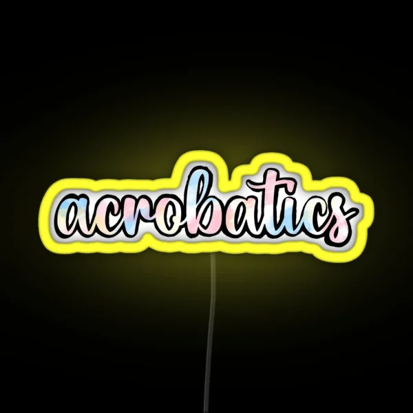 Acrobatics RGB Neon Sign