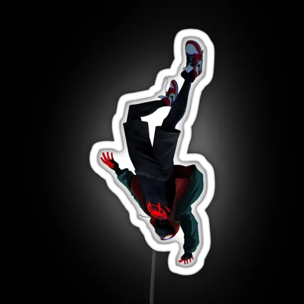 Across The Spider Verse Miles Morales RGB Neon Sign