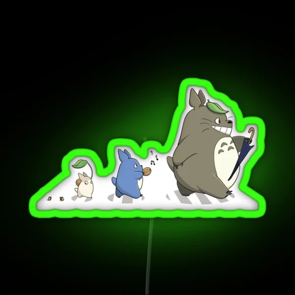 Across The Street Studio Ghibli RGB Neon Sign