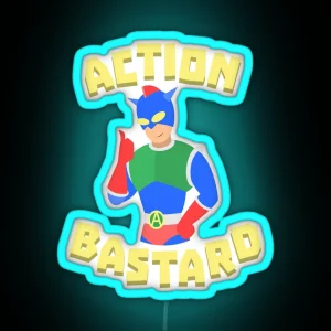 Action Bastard RGB Neon Sign