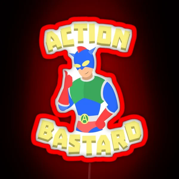 Action Bastard RGB Neon Sign