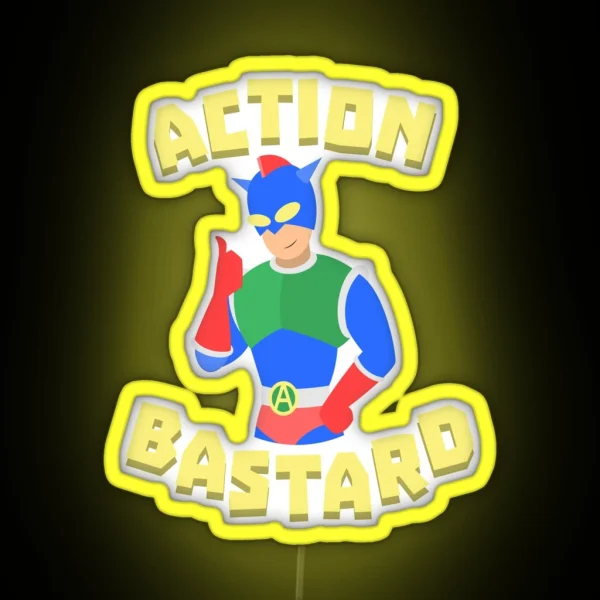 Action Bastard RGB Neon Sign