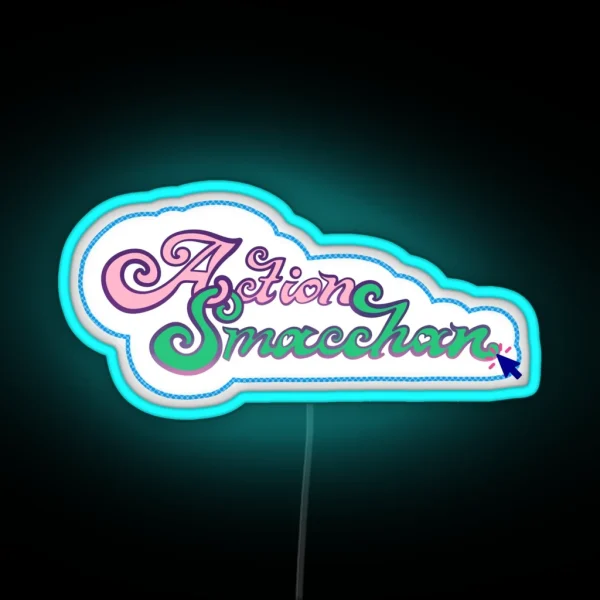 Action Smacchan Vtuber Logo Love RGB Neon Sign