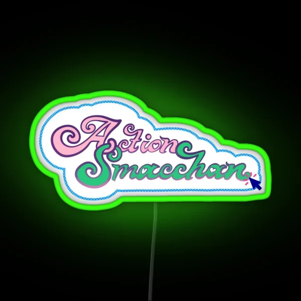 Action Smacchan Vtuber Logo Love RGB Neon Sign