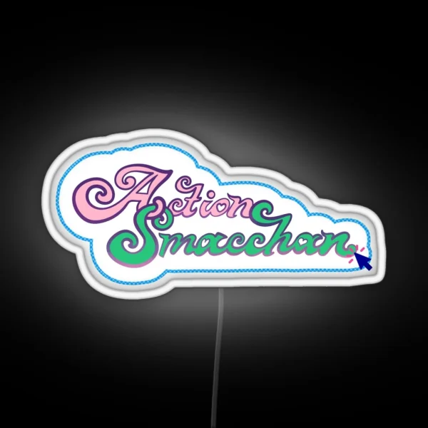 Action Smacchan Vtuber Logo Love RGB Neon Sign