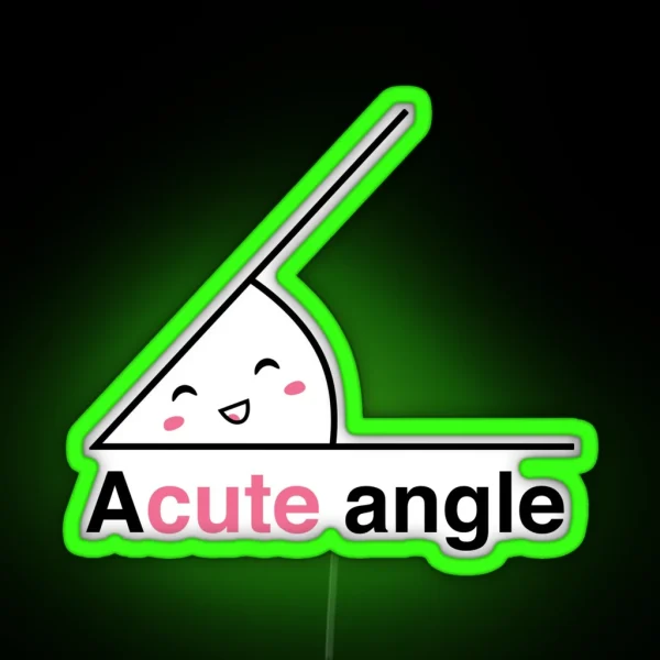 Acute Angle RGB Neon Sign