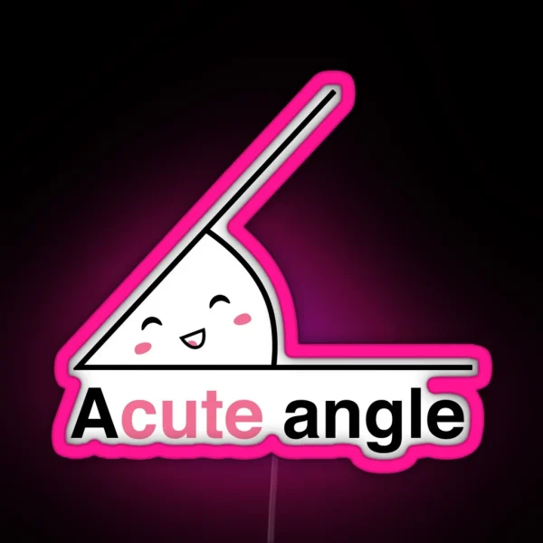 Acute Angle RGB Neon Sign