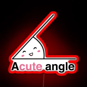 Acute Angle RGB Neon Sign