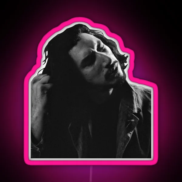 Adam Driver Pulling Hair Cutout RGB Neon Sign