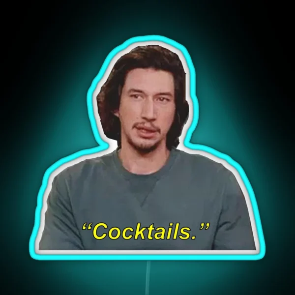 Adam Loves Cocktails RGB Neon Sign