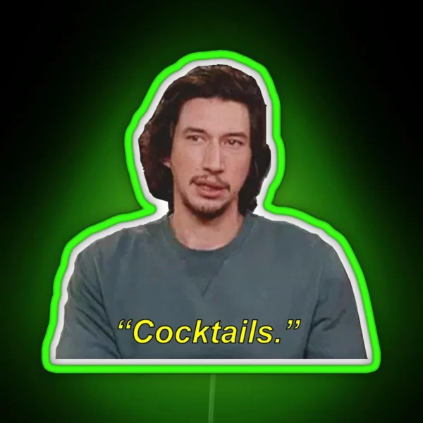Adam Loves Cocktails RGB Neon Sign