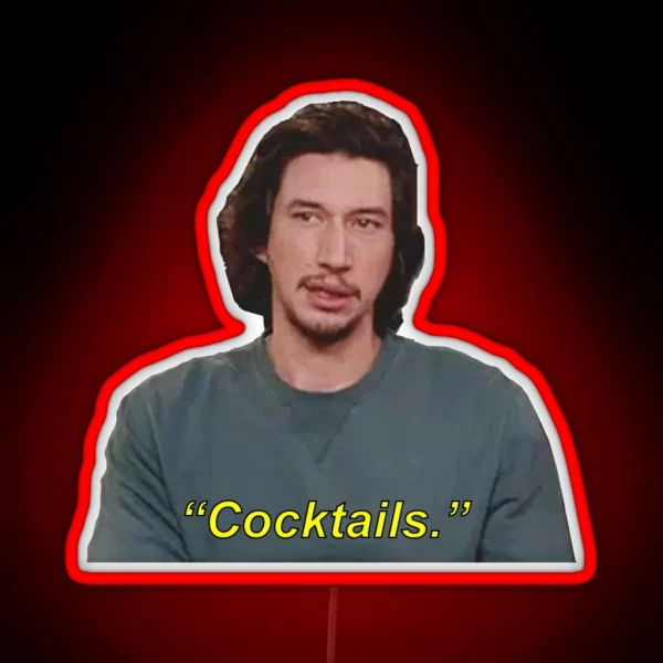 Adam Loves Cocktails RGB Neon Sign