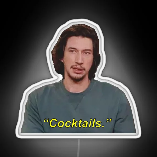 Adam Loves Cocktails RGB Neon Sign