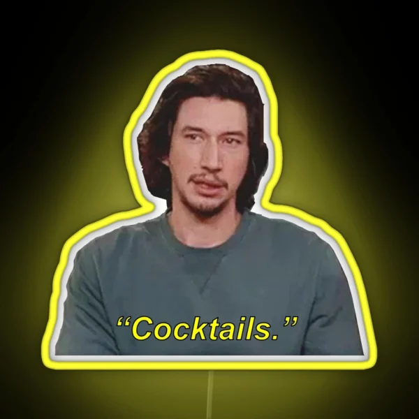Adam Loves Cocktails RGB Neon Sign