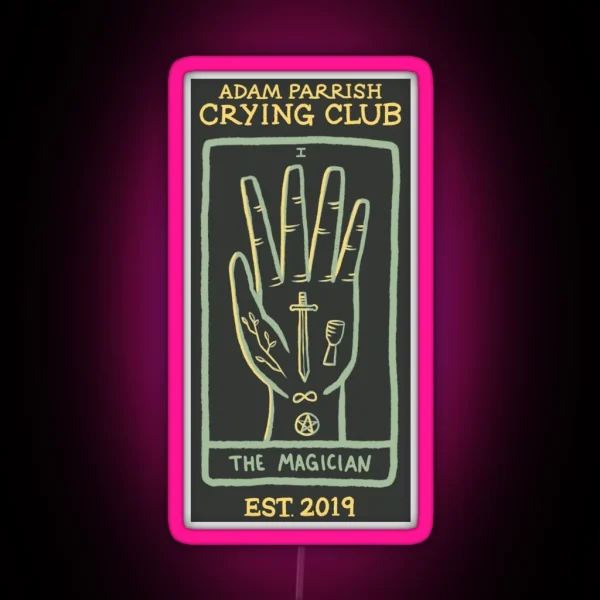 Adam Parrish Crying Club RGB Neon Sign