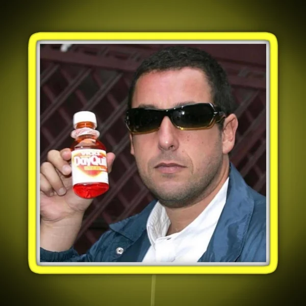 Adam Sandler Dayquil RGB Neon Sign